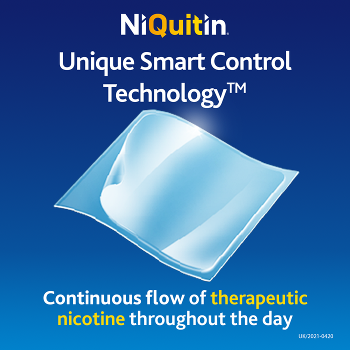 NiQuitin Pre-Quit Clear Patches 21mg 7 Pack