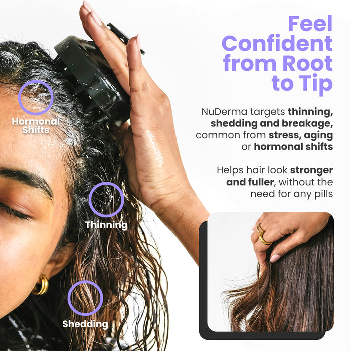 How to use NuDerma Hair & Scalp Wand