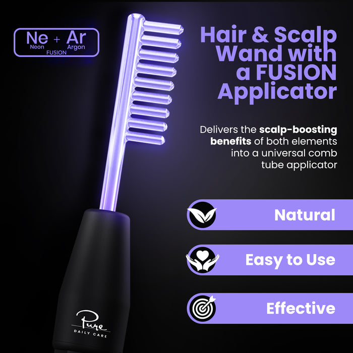 NuDerma High Frequency Hair & Scalp Wand Advanced Scalp Care System