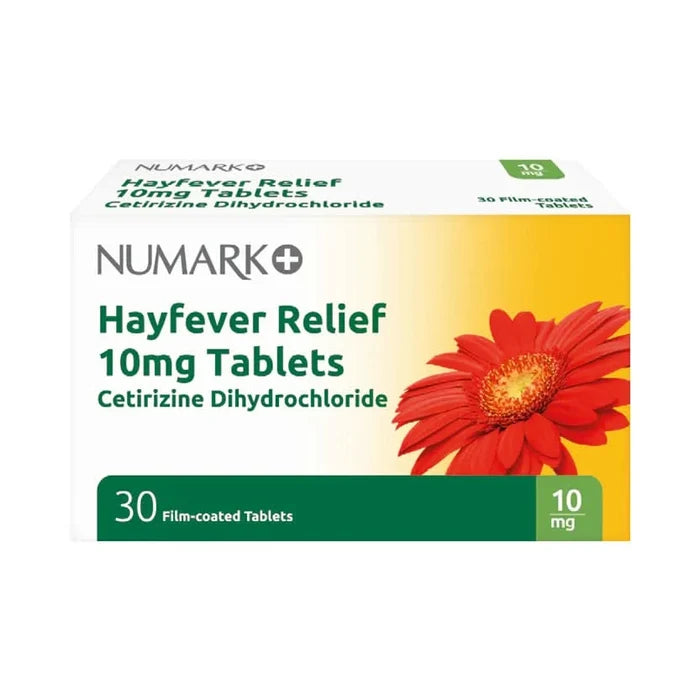 Numark Allergy Relief Cetirizine 10mg Film-Coated 30 Tablets