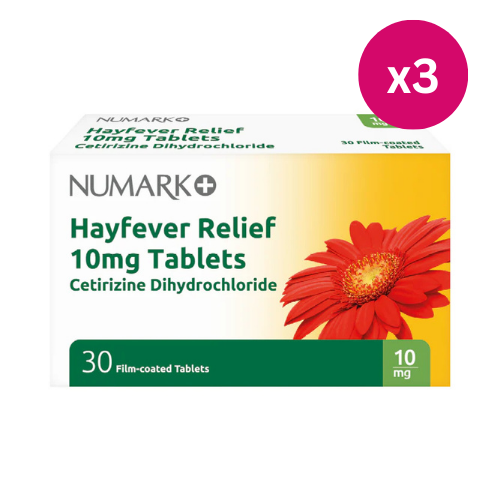 Numark Allergy Relief Cetirizine 10mg Film-Coated 90 Tablets