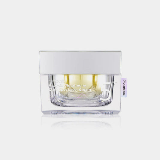 numbuzin No. 5 Vitamin Glutathione Dark Spot Laser Cream is formulated with glutathione, niacinamide and patented ingredient Melazero to brighten skin and fade the appearance of dark spots and evens out skin tone for a youthful-looking skin. 8 types of peptides in the formula provide anti-aging care.