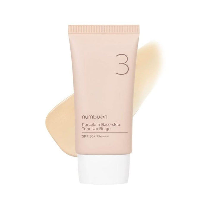numbuzin No.3 Porcelain Base-skip Tone Up Beige 50ml / 1.69 fl. oz.