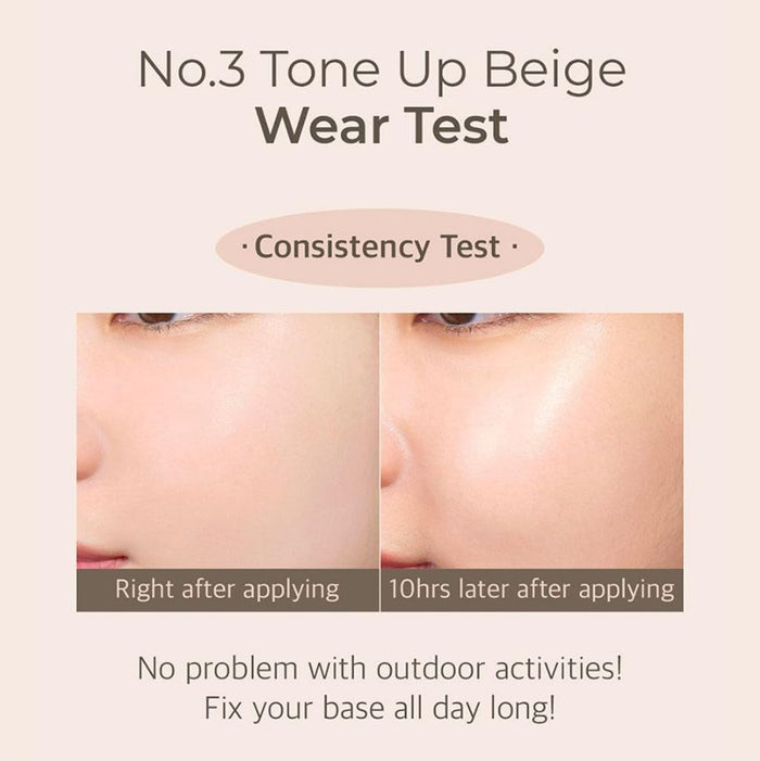 numbuzin No.3 Porcelain Base-skip Tone Up Beige 50ml / 1.69 fl. oz.
