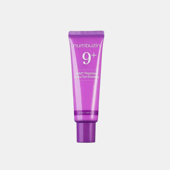 numbuzin No.9 NAD Peptides Dewy Sun Essence Broad spectrum SPF50+ PA++++ UV protection Korean sunscreen lightweight no white cast