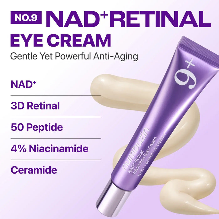 Numbuzin No.9 NAD+ Retinal Volumetox Eye Cream