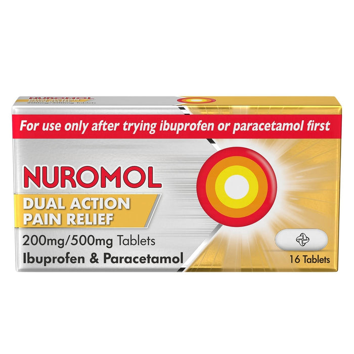 Nuromol dual action pain relief tablets