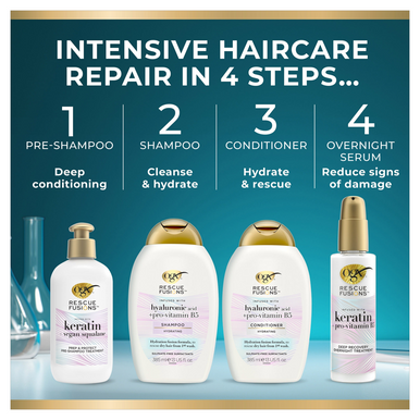 OGX Rescue Fusions Hyaluronic Acid + pro-vitamin B5 Conditioner 385ml