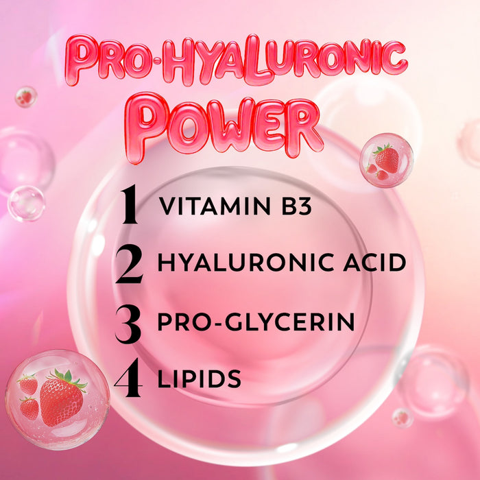 Ingredients. Pro hyaluronic power. Vitamin B3, hyaluronic, pro glycerin, lipids