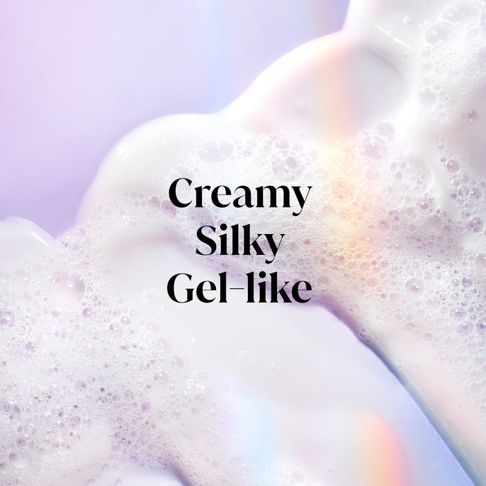 Olay Super Serum Body Wash texture. Creamy, Silky, Gel-like