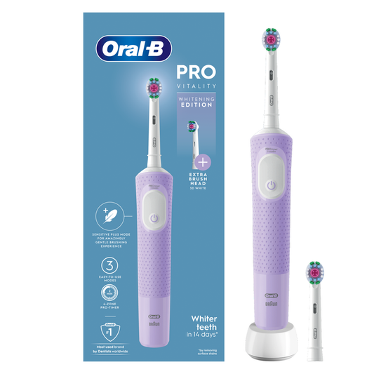 Oral-B Vitality Pro Electric Toothbrush Lilac + Extra Brush Head