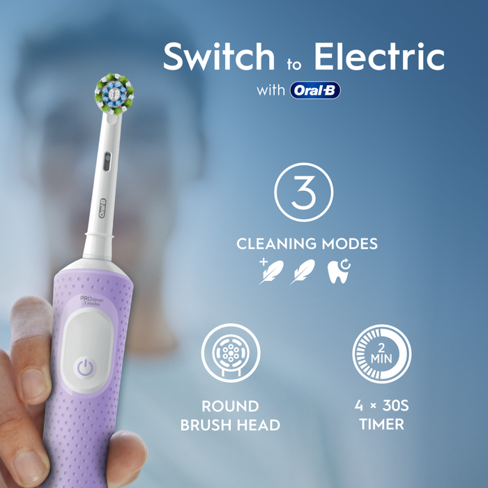 Oral-B Vitality Pro Electric Toothbrush Lilac + Extra Brush Head