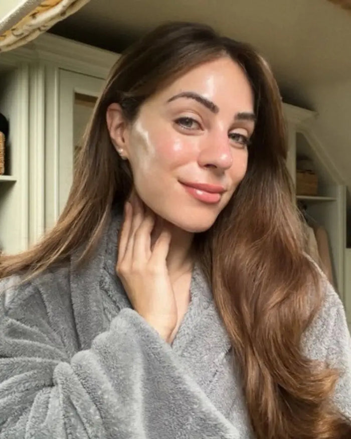 Lydia Millen luxury night skincare routine featuring Heaven Skincare Overnight Success cream