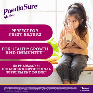Paediasure Shake Powder Vanilla Flavour Multivitamin Drink for Kids 850g