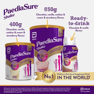 Paediasure Shake Powder Vanilla Flavour Multivitamin Drink for Kids 850g