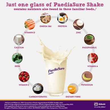 Paediasure Shake Powder Vanilla Flavour Multivitamin Drink for Kids 850g