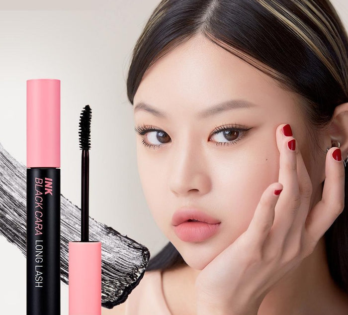 Peripera Ink Black Cara AD long lashes mascara volume lash extension asian authentic genuine original korean skincare montreal toronto canada thekshop thekshop.ca natural organic vegan cruelty-free cosmetics kbeauty vancouver free shipping