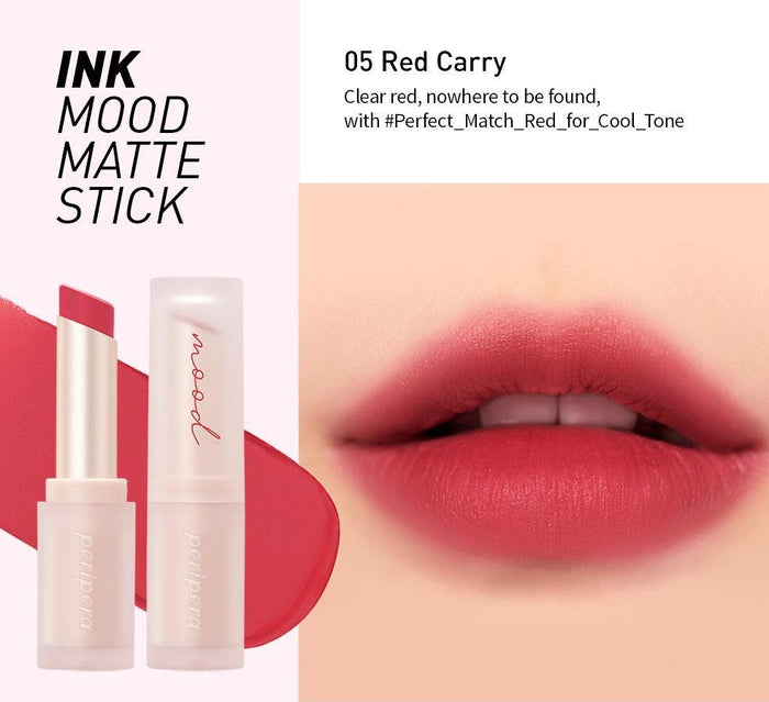 PERIPERA Ink Mood Matte Stick asian authentic genuine original korean skincare montreal toronto canada thekshop thekshop.ca natural organic vegan cruelty-free cosmetics kbeauty vancouver free shipping lipstick liptint kbeauty