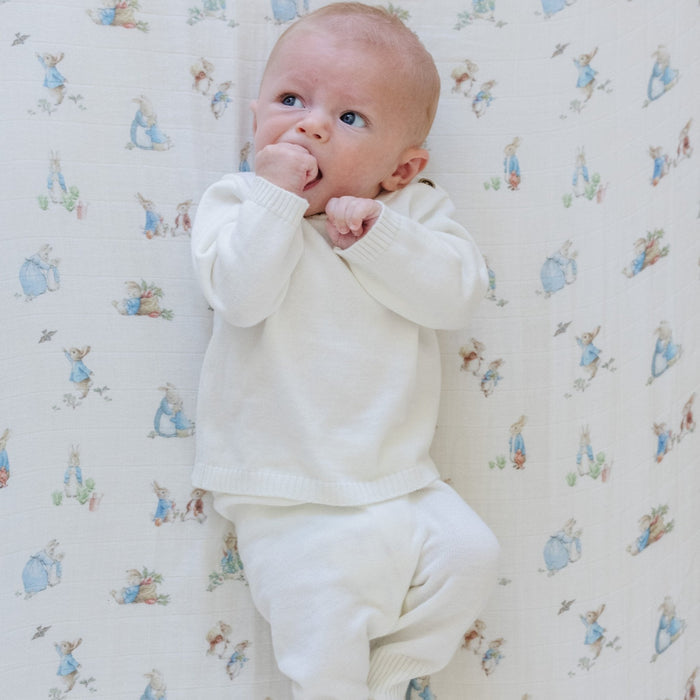 PETER RABBIT™ COTTON MUSLIN CHANGING COVERS - Saranoni