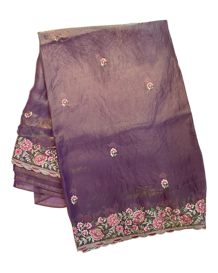 Pink - Fancy Party Saree with Blouse Piece - UK stock - 24hr Dispatch - LTF4604 07VY26