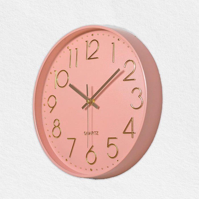 Pink Circle Wall Clock