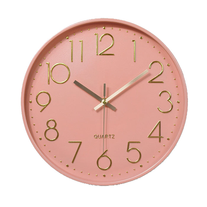Pink Circle Wall Clock