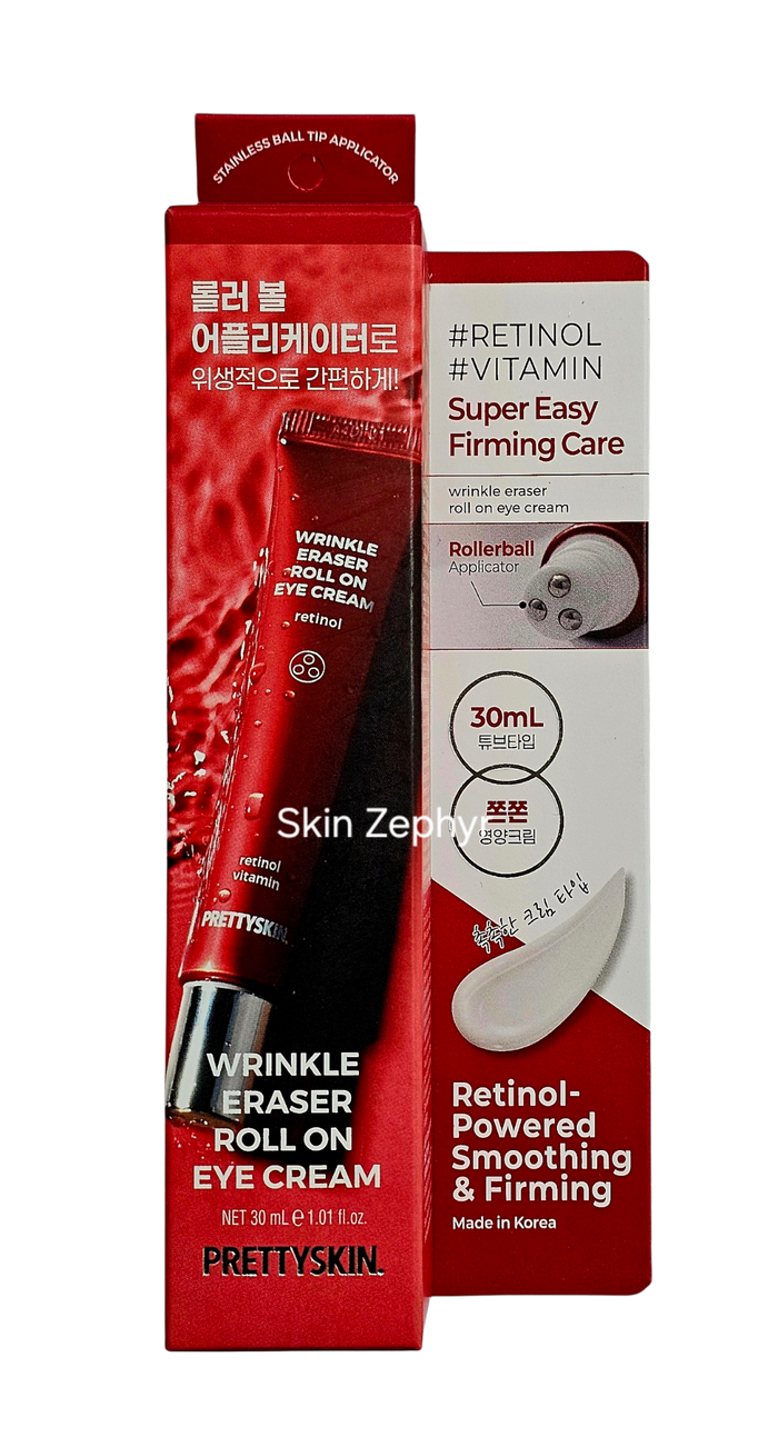 Prettyskin Wrinkle Eraser Roll On Eye Cream: Retinol