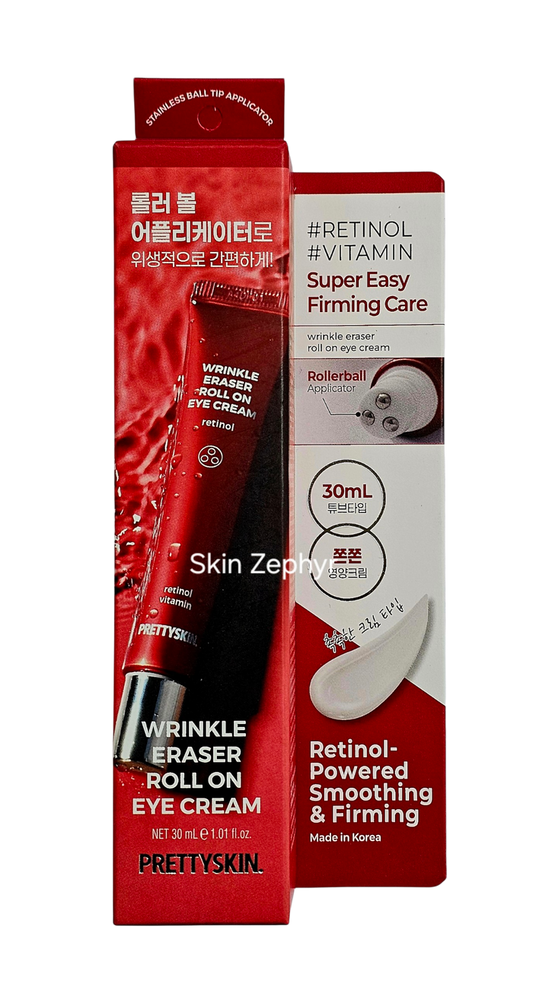 Prettyskin Wrinkle Eraser Roll On Eye Cream: Retinol