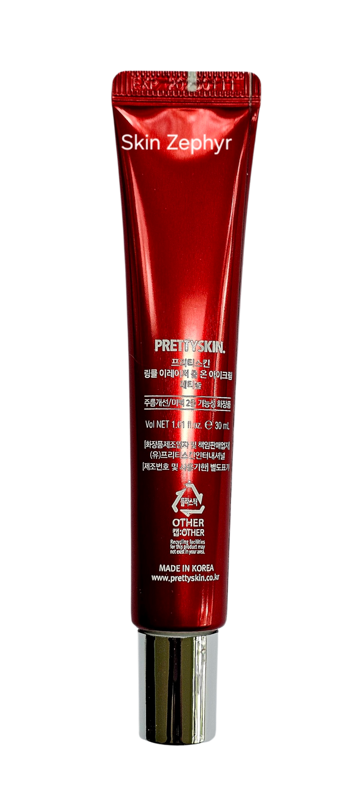 Prettyskin Wrinkle Eraser Roll On Eye Cream: Retinol