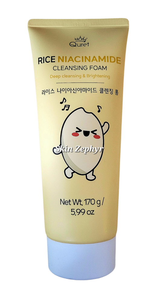Quret Rice Niacinamide Deep Cleansing & Brightening Foam