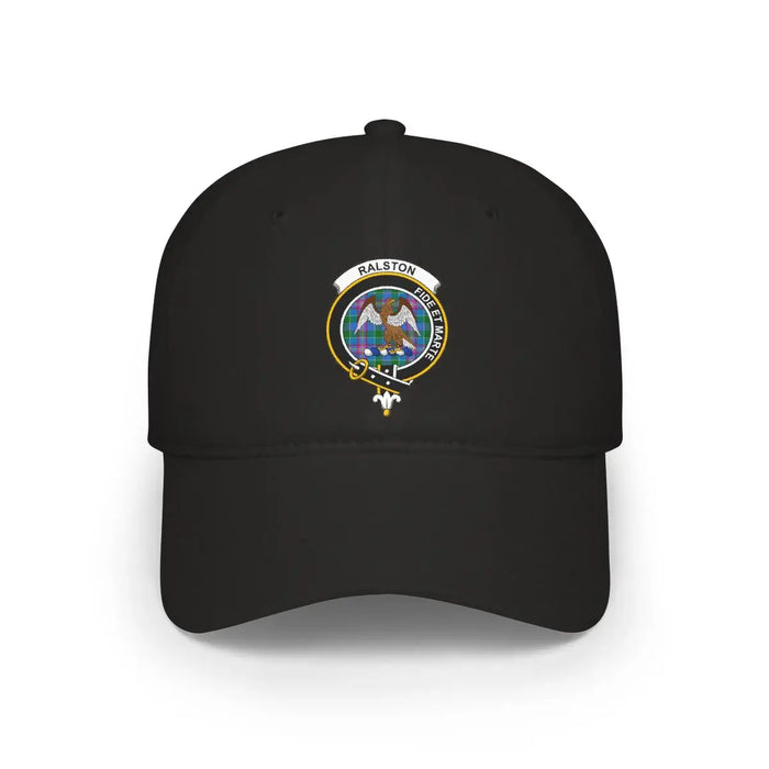 Ralston Fide Et Marte Emblem Black Hat Adjustable Cap