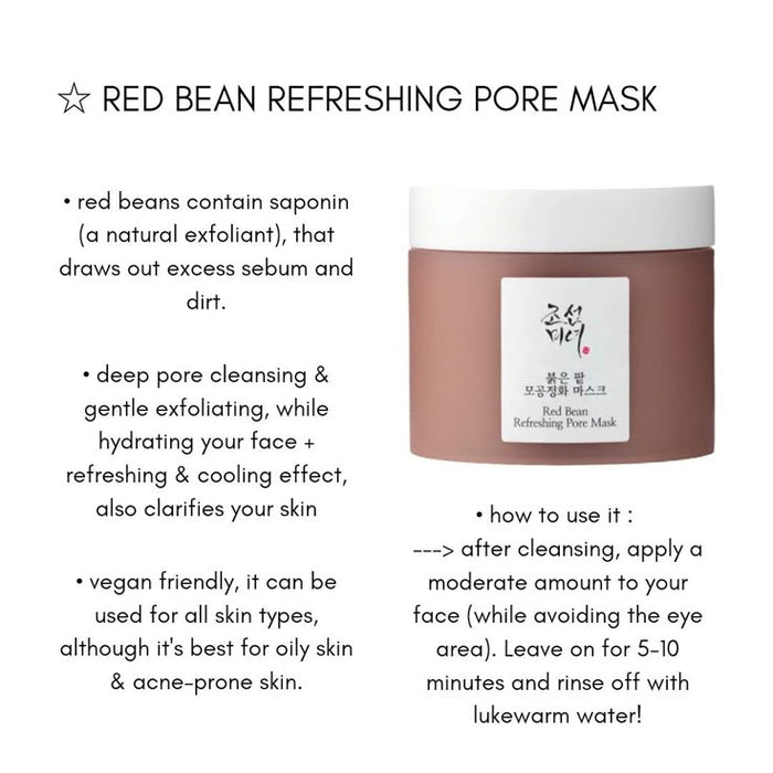 Red Bean Refreshing Pore Mask