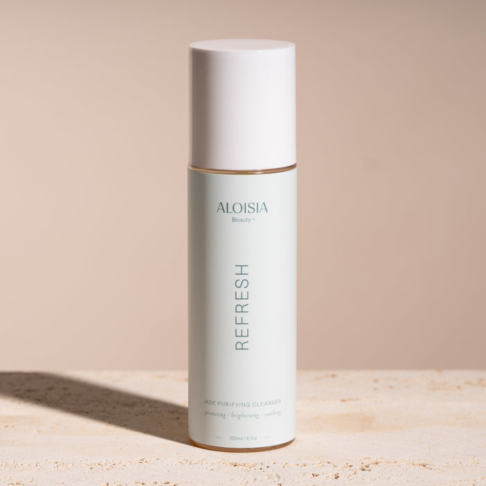 Aloisia Beauty REFRESH Jade Purifying Cleanser Daily Skincare, Skin-Care, clean beauty, K-Beauty, ceramides, oily skin, acne prone skin
