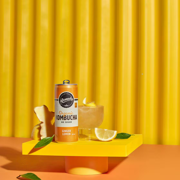 Remedy Kombucha Ginger Lemon Multi pack 4x330ml