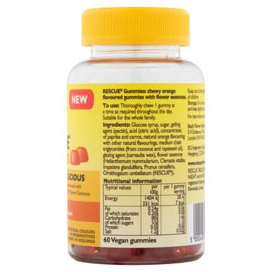 Rescue Remedy Day Gummies Orange Flavour 60 gummies