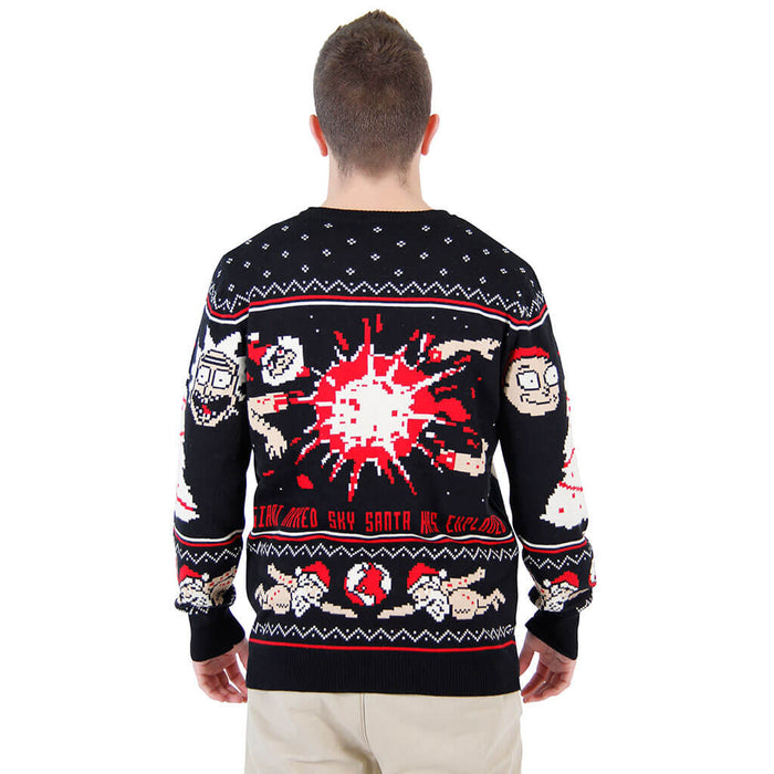 Rick and Morty Happy Human Holiday Ugly Christmas Sweater 5