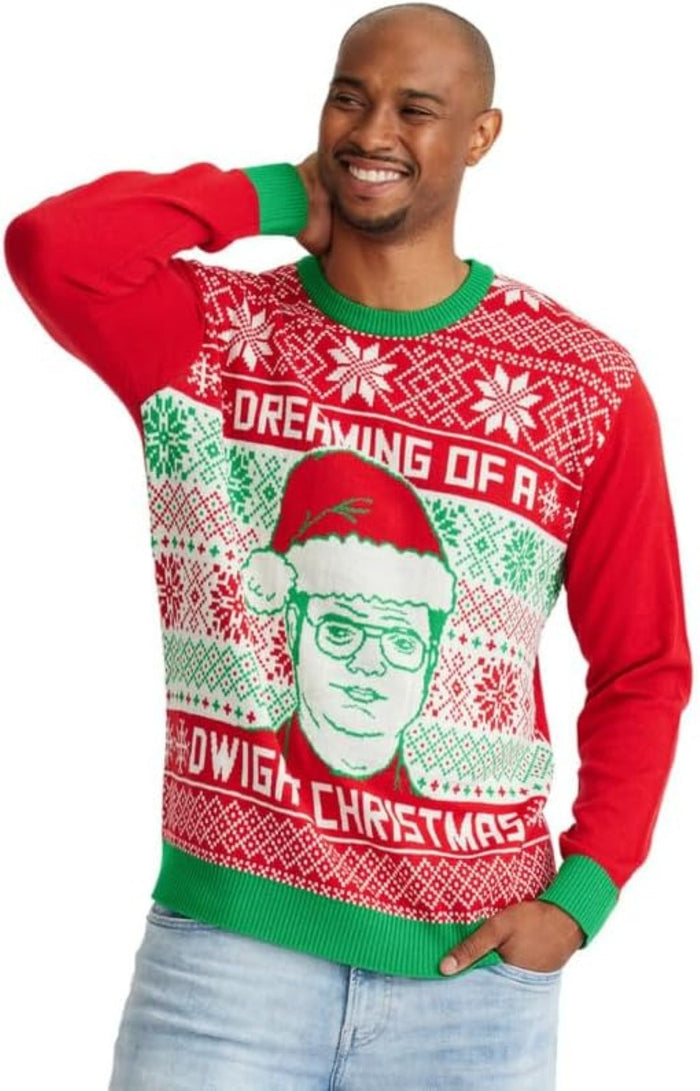 Ripple Junction The Office Unisex Pullover Sweater Dreaming of A Dwight Christmas
