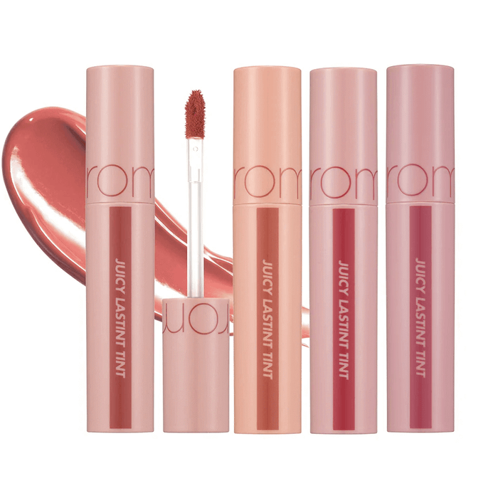 rom&nd Juicy Lasting Tint: Bare Juicy SS21 asian authentic genuine original korean skincare montreal toronto canada thekshop thekshop.ca natural organic vegan cruelty-free cosmetics kbeauty vancouver free shipping makeup lip tint romand kbeauty