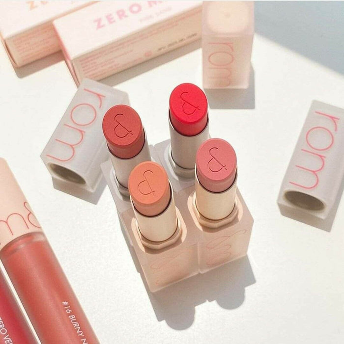 rom&nd Zero Matte Lipstick Renewal  asian authentic genuine original korean skincare montreal toronto canada thekshop thekshop.ca natural organic vegan cruelty-free cosmetics kbeauty vancouver free shipping makeup lip tint romand
