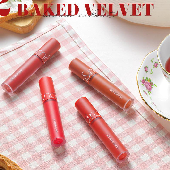 rom&nd Zero Velvet Tint: Baked Velvet asian authentic genuine original korean skincare montreal toronto canada thekshop thekshop.ca natural organic vegan cruelty-free cosmetics kbeauty vancouver free shipping