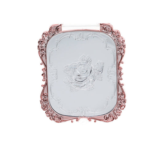 Rose Compact Foldable Mirror Small
