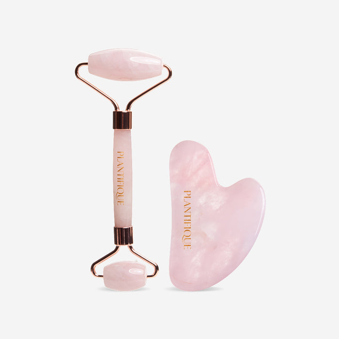 Rose Quartz Roller & Gua Sha Set - Plantifique
