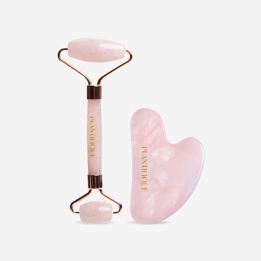 Rose Quartz Roller & Gua Sha Set - Plantifique