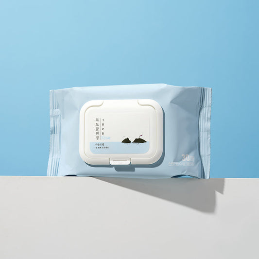 ROUND LAB 1025 Dokdo Cleansing Tissue asian authentic genuine original korean skincare montreal toronto calgary canada thekshop thekshop.ca natural organic vegan cruelty-free cosmetics kbeauty vancouver free shipping clean beauty routine skin makeup kpop stayz stan fandom photocard stray kids treasure ateez atiny dix30 brossard ddo st-bruno new store