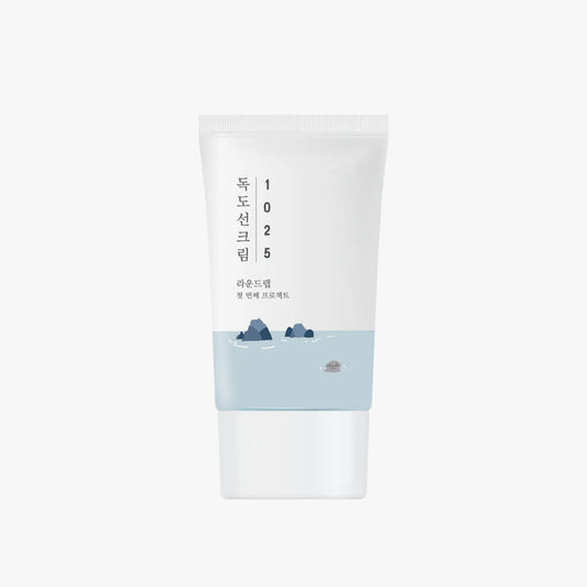 Round Lab 1025 Dokdo Sun Cream SPF50+ PA++++ hydrating mineral sunscreen for sensitive skin