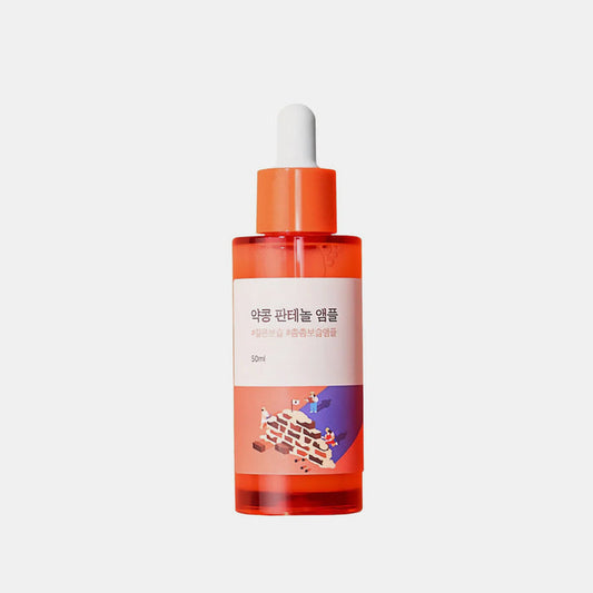 ROUND LAB Soybean Panthenol Ampoule Korean highly concentrated, milky serum designed to provide intensive hydration and restore weakened skin barriers. It is particularly effective for those with sensitive, dry, or combination skin types.
