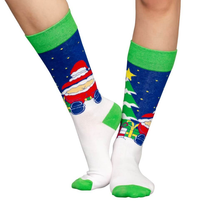 Santas butt crack ugly Christmas socks
