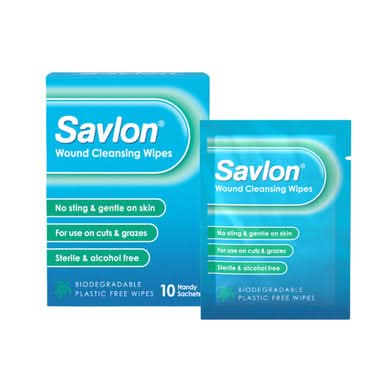 Savlon Wound Cleansing Wipes 10 Pack