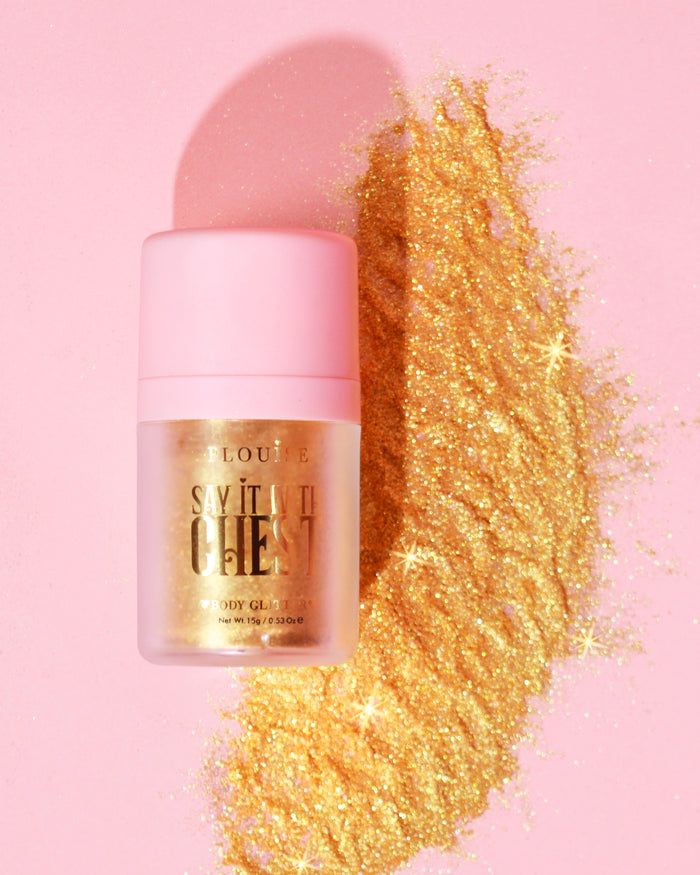 Say It With Chest Loose Body Glitter