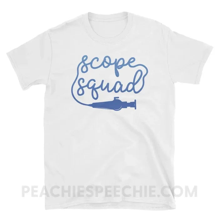 Scope Squad Classic Tee - White / S - T-Shirts & Tops peachiespeechie.com